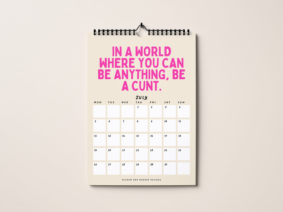 2027 Calendar | The Favourites Edition