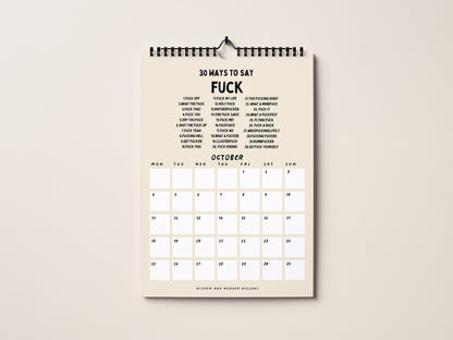 2027 Calendar | The Favourites Edition
