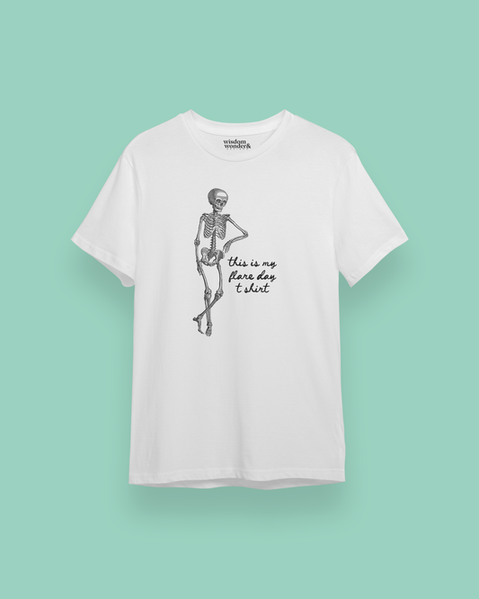 WISDOM & WONDER DESIGNS X POTS UK | This Is My Flare Day T Shirt | Organic Unisex T Shirt