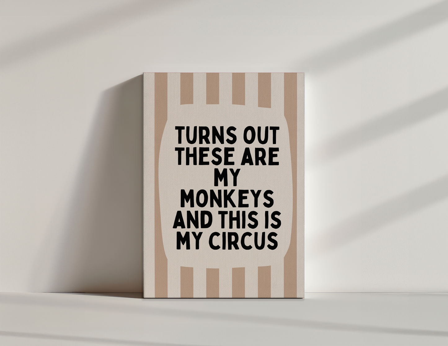 Turns Out These Are My Monkeys | Toast and Cream | Canvas