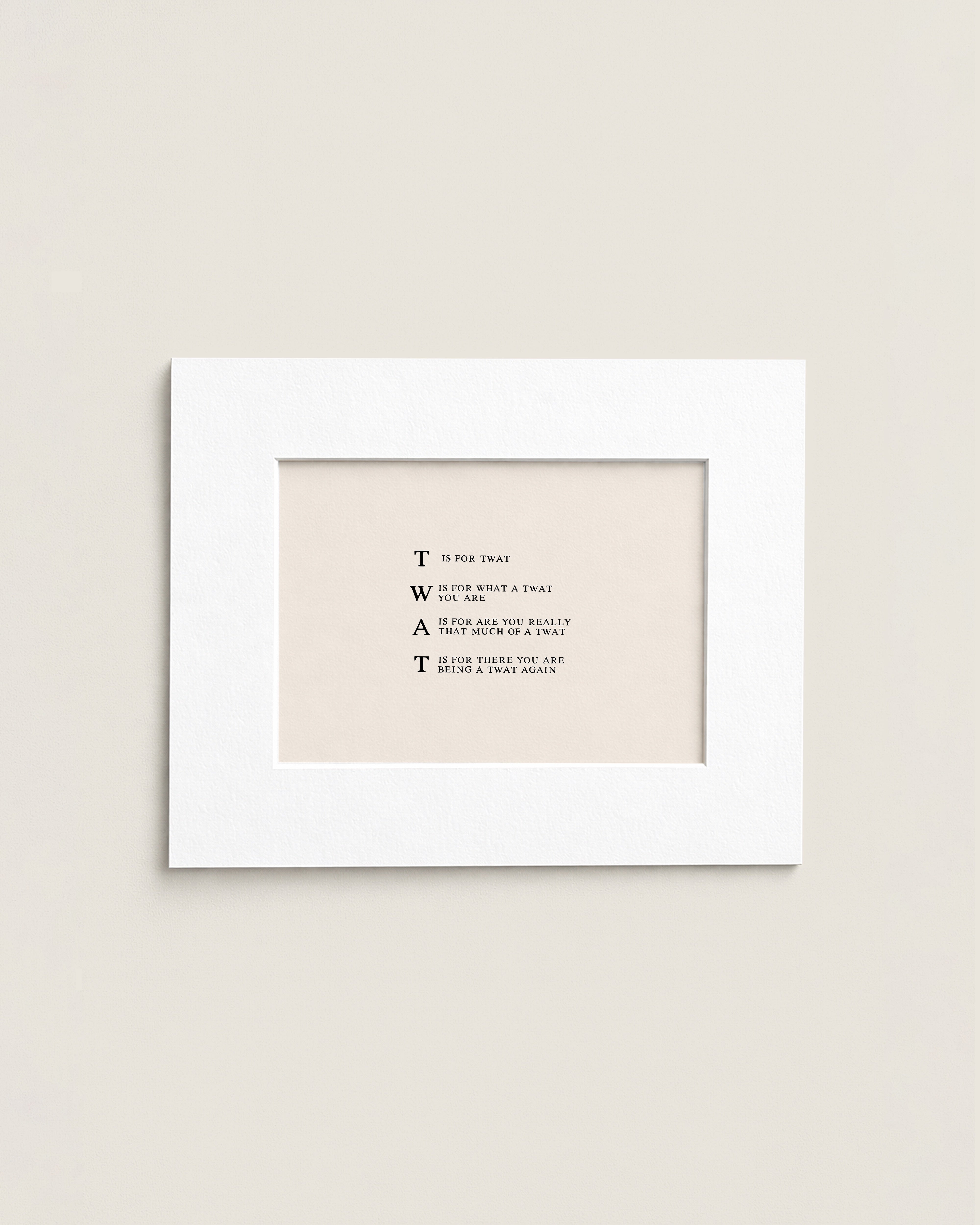 Twat | Mini Print
