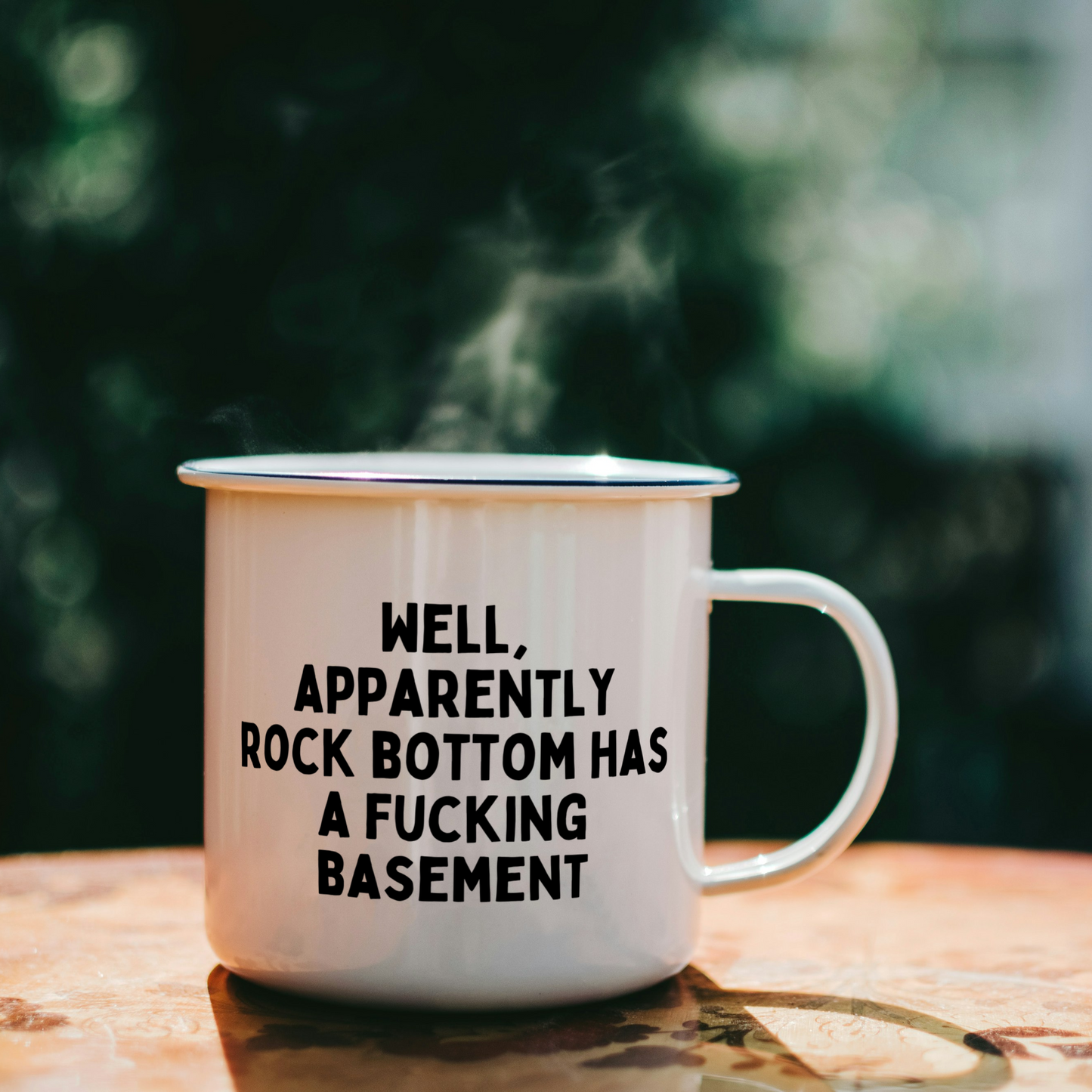 Well Apparently Rock Bottom Has A Fucking Basement | Mug