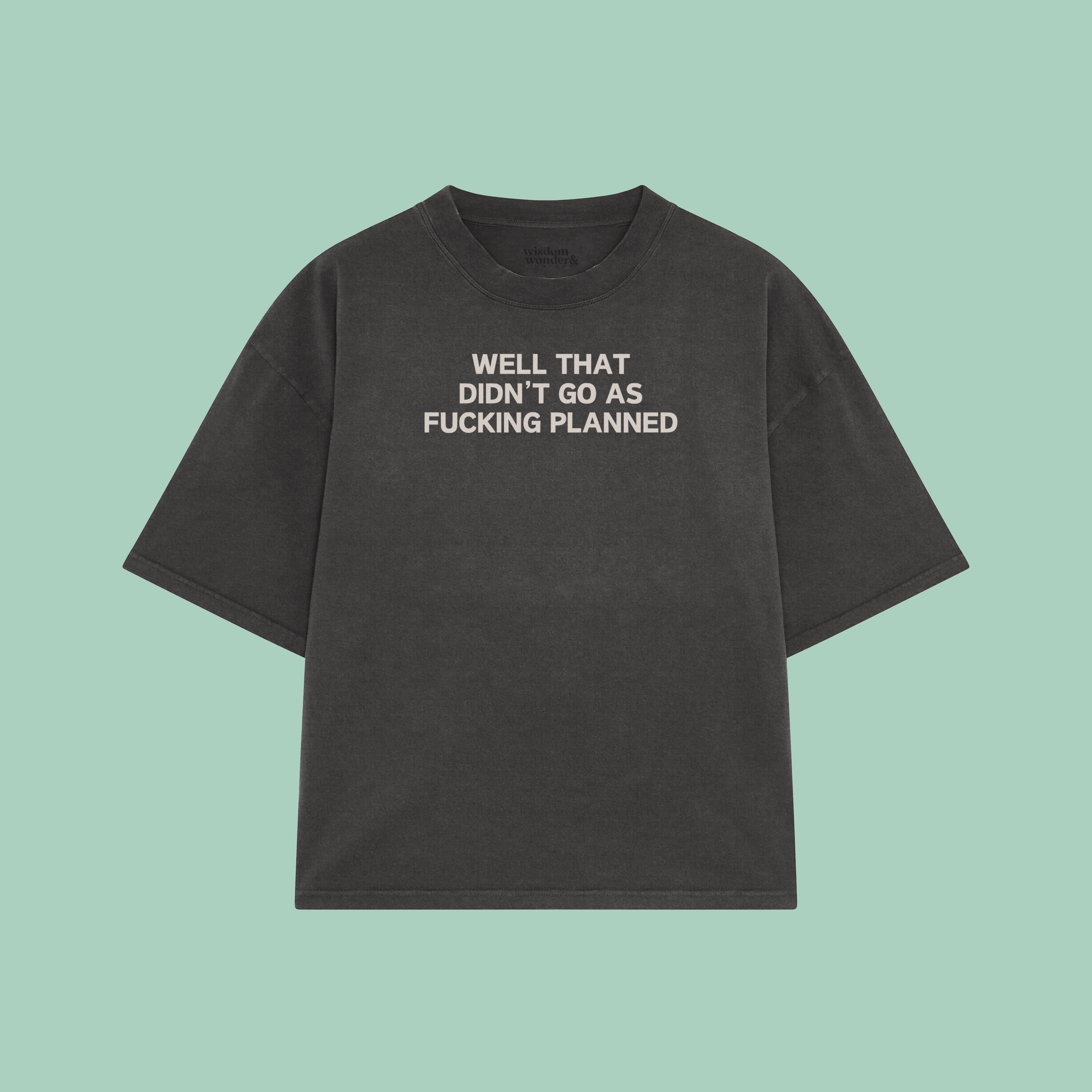 Well That Didn't Go As Fucking Planned | Boxy T Shirt