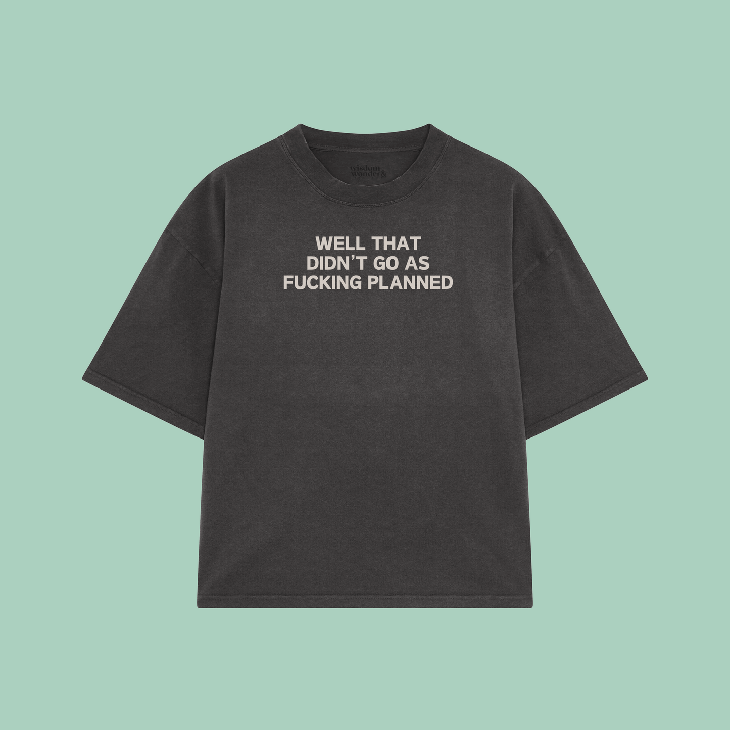 Well That Didn't Go As Fucking Planned | Boxy T Shirt