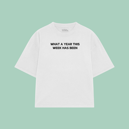 What A Year This Week Has Been | Boxy T Shirt