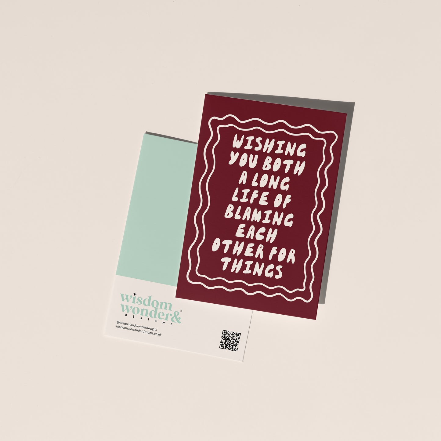Wishing You Both A Long Life Of Blaming Each Other For Things | Greeting Card