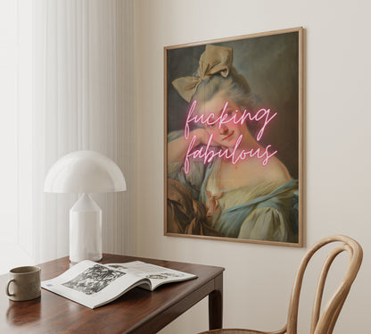 Fucking Fabulous | Modern Renaissance | Pink | Art Print