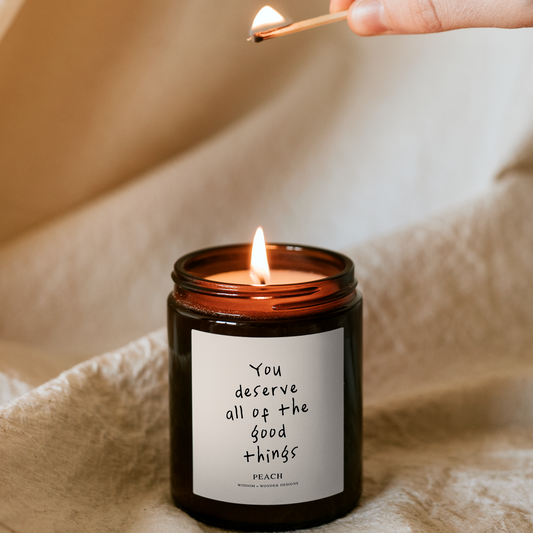 WISDOM & WONDER DESIGNS X POTS UK | You Deserve All Of The Good Things | Candle