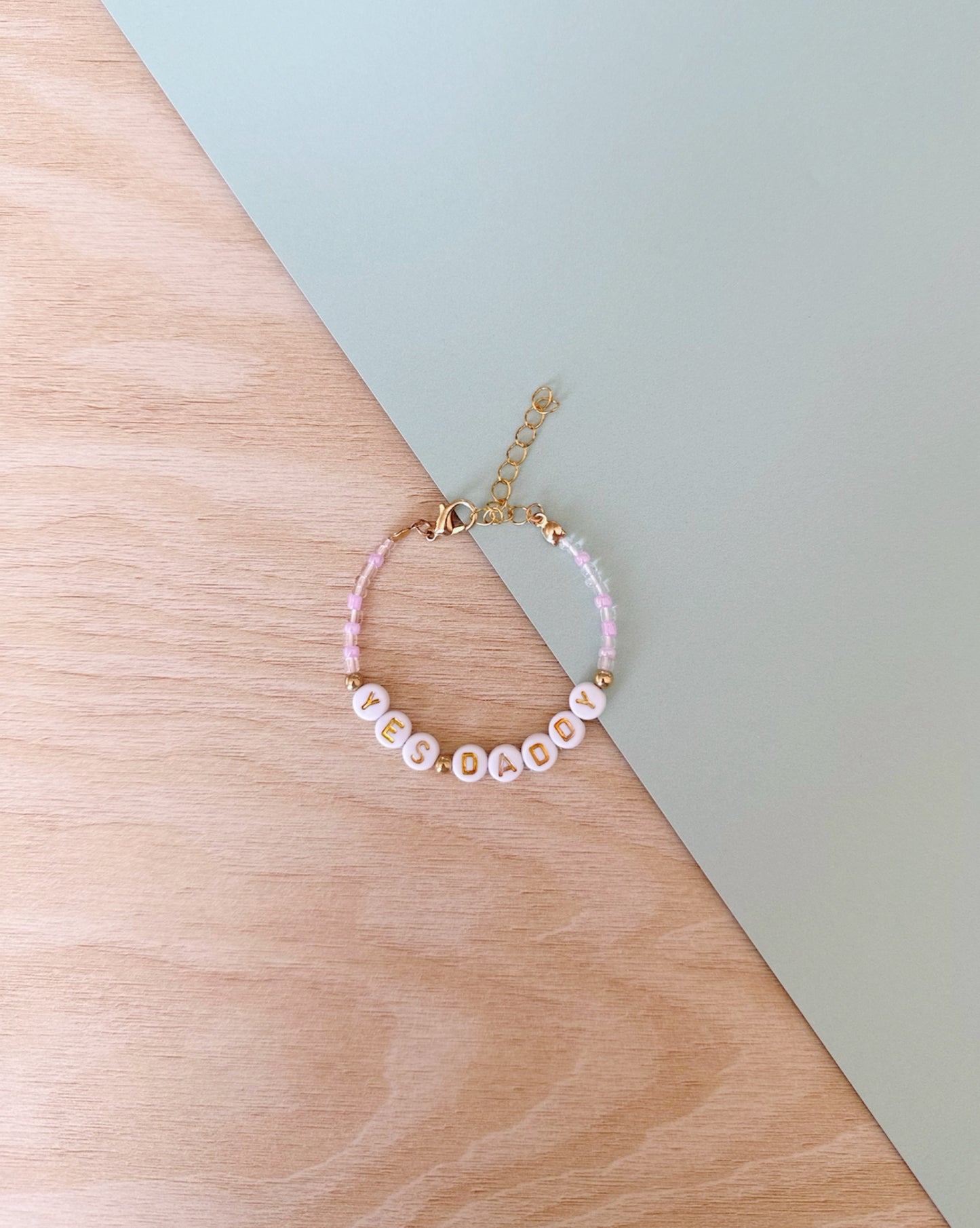 Yes Daddy | Lilac Haze | Gold | 'Not So' Friendship Bracelet