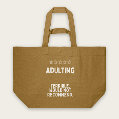 Adulting | Tote Bag in Bronze (18436_Adulting_STAU117_Bronze_Tote-Bag_Mockup.png)
