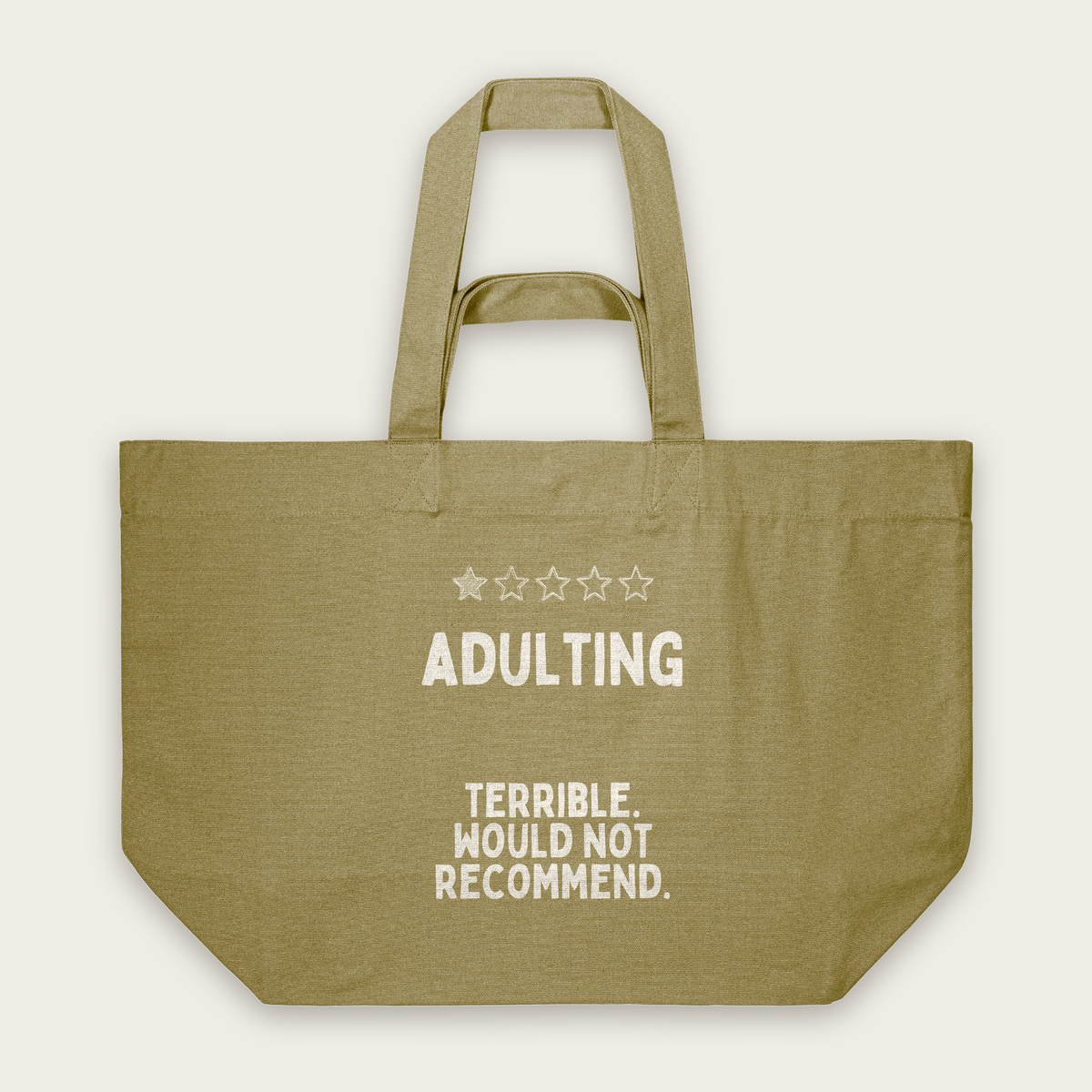Adulting | Tote Bag in Faded Olive (18438_Adulting_STAU117_Faded-Olive_Tote-Bag_Mockup.png)
