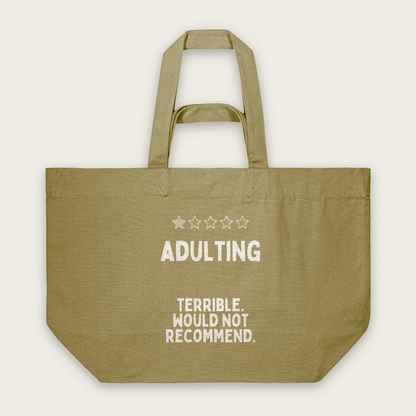Adulting | Tote Bag in Faded Olive (18438_Adulting_STAU117_Faded-Olive_Tote-Bag_Mockup.png)