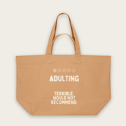 Adulting | Tote Bag in Latte (18440_Adulting_STAU117_Latte_Tote-Bag_Mockup.png)