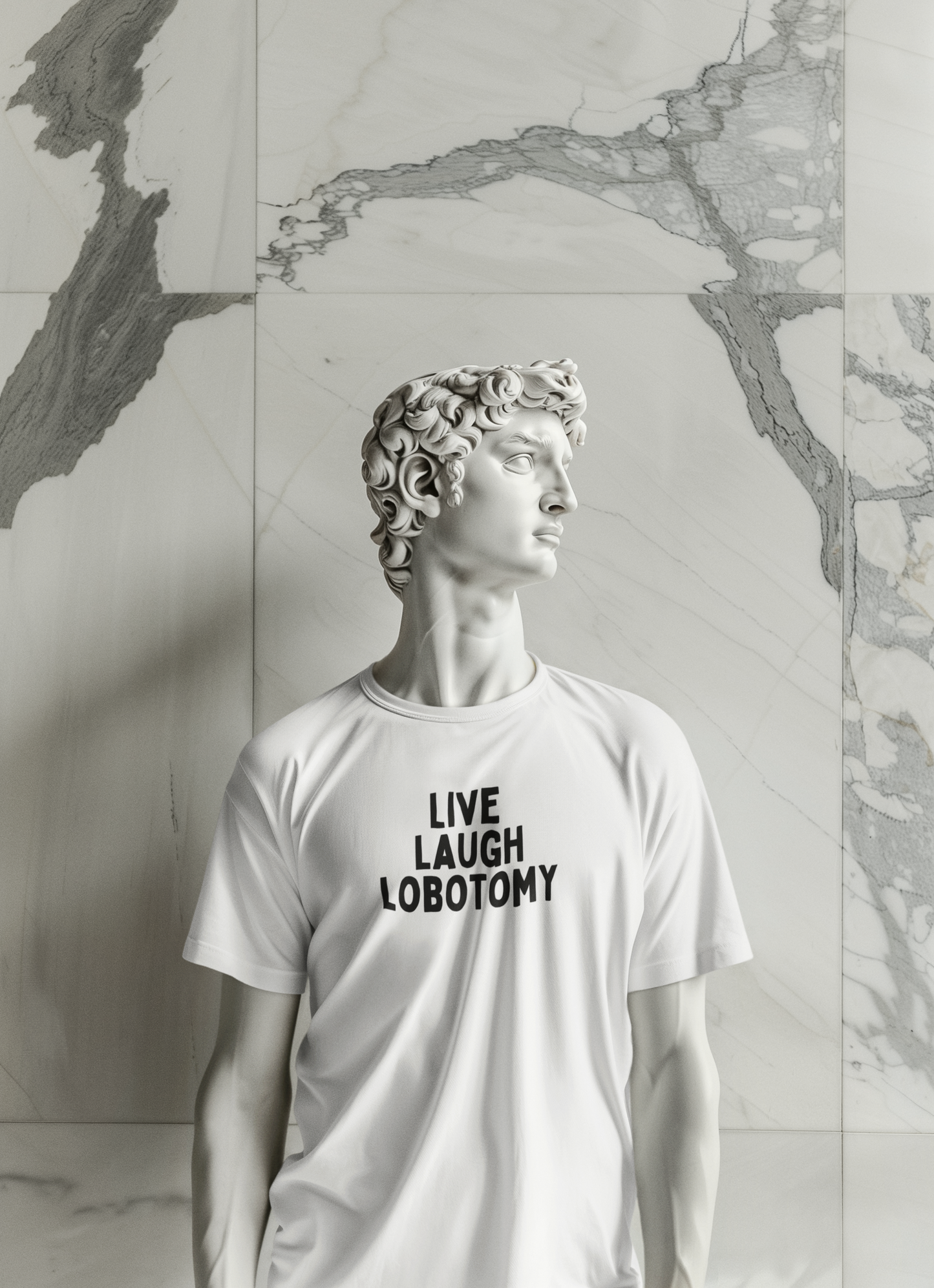 Live Laugh Lobotomy | Black Graphic | Organic Unisex T Shirt