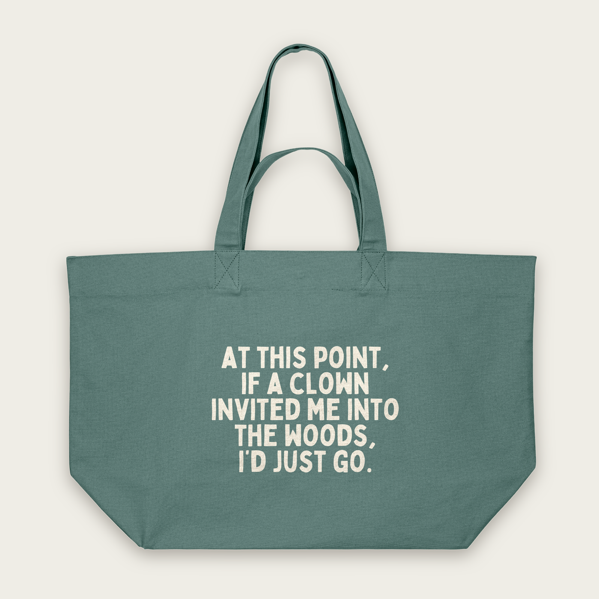 At This Point If A Clown | Tote Bag in Green Bay (18457_At-This-Point_STAU117_Green-Bay_Tote-Bag_Mockup.png)