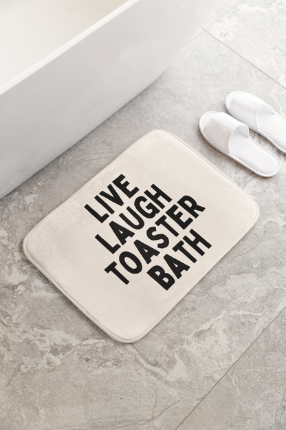 Live Laugh Toaster Bath | Bath Mat