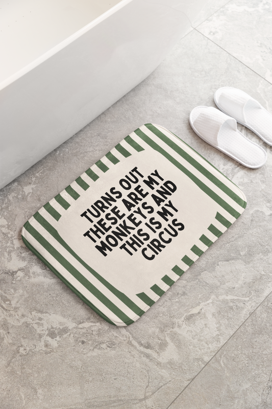 Turns Out These Are My Monkeys | Bath Mat