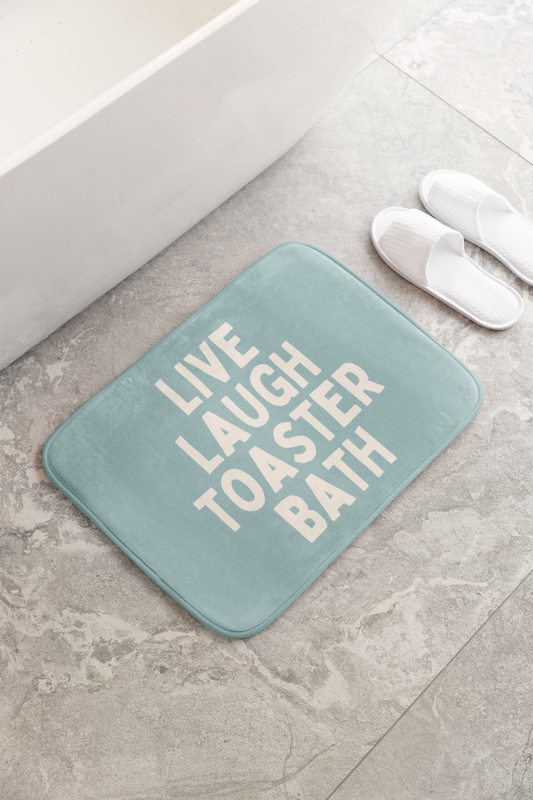 Live Laugh Toaster Bath | Bath Mat