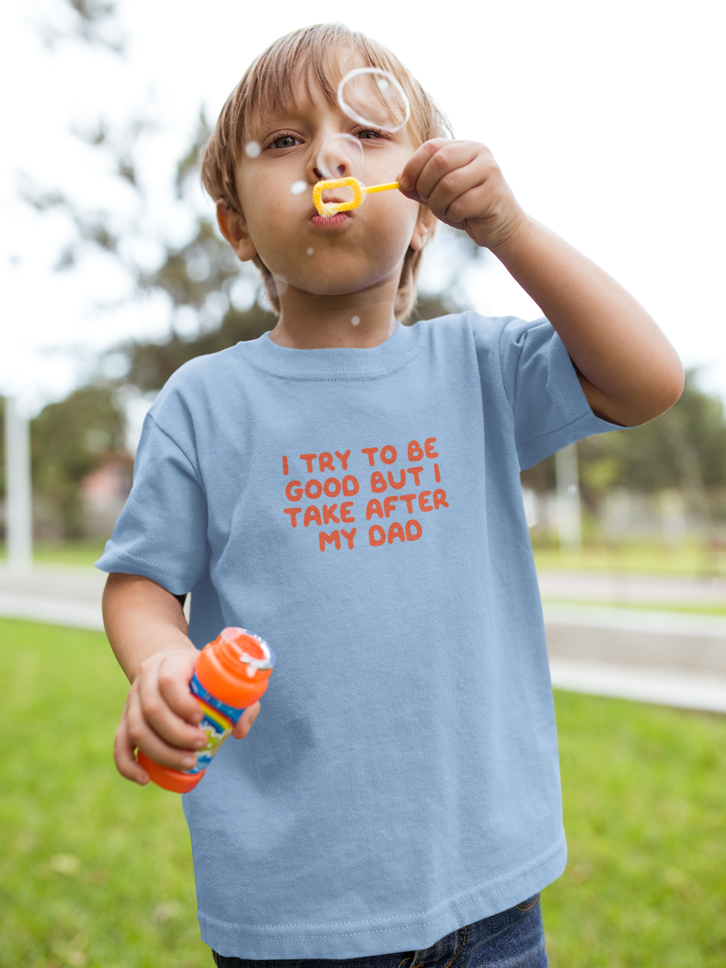 Kids T Shirt | I Try To Be Good But I Take After My Dad