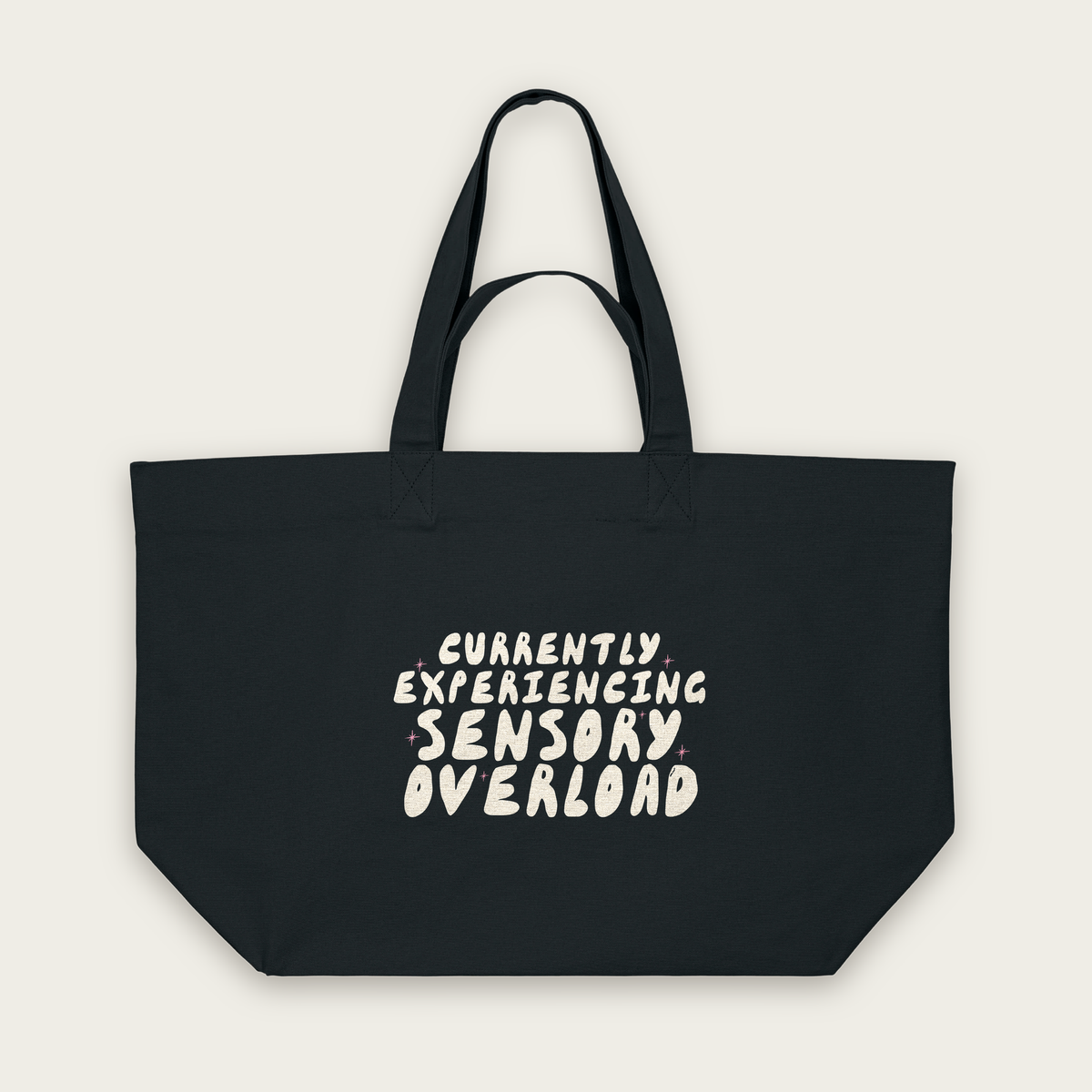 Currently Experiencing Sensory Overload | Tote Bag in Black (18471_Currently-Experiencing-Sensory-Overload_STAU117_Black_Tote-Bag_Mockup.png)