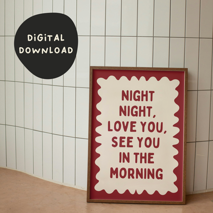 Digital Download | Night Night | Custom Colour