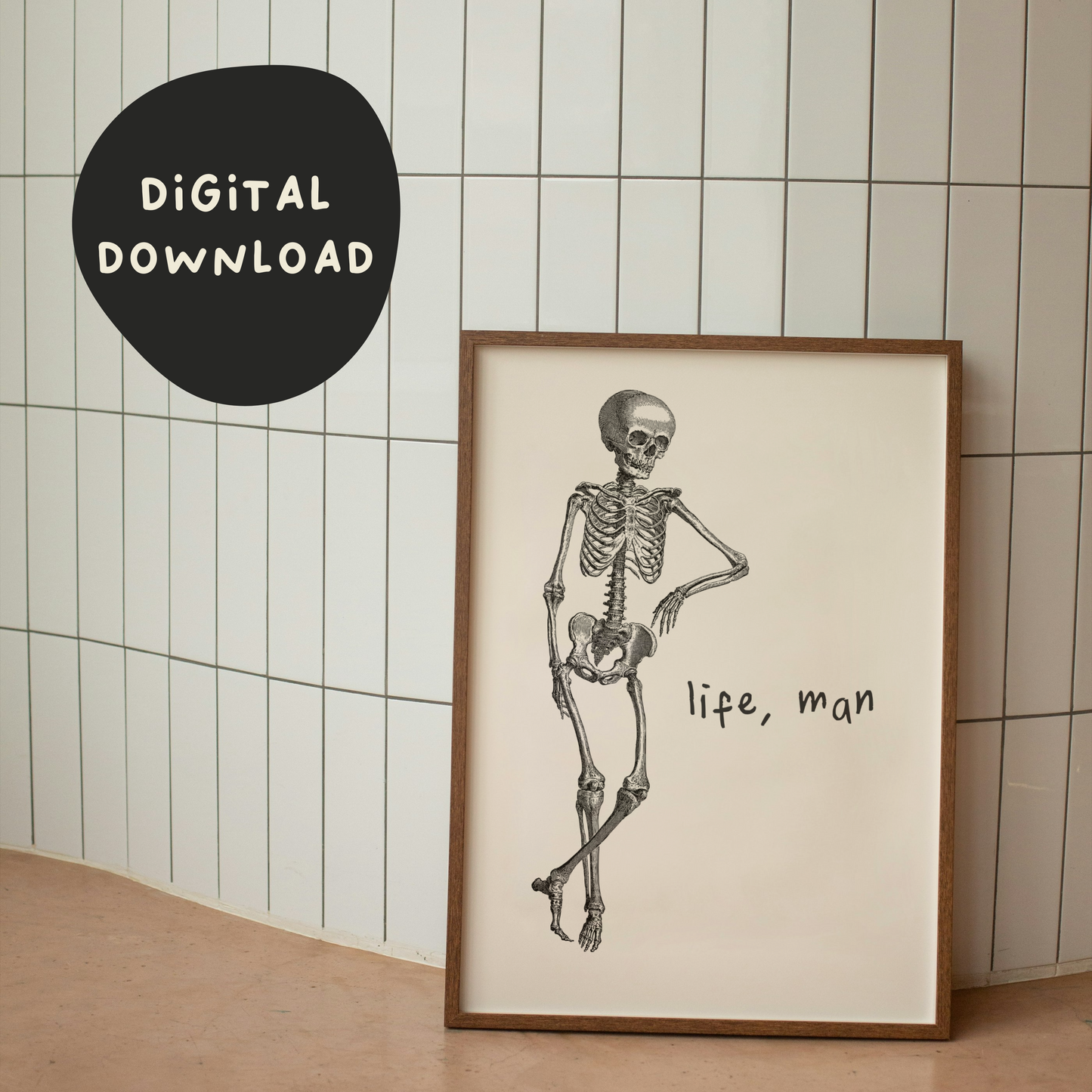 Digital Download | Life, Man | Black and Cream