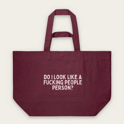 Do I Look Like A Fucking People Person | Tote Bag in Burgundy (18487_Do-I-Look-Like-A-Fucking-People-Person_STAU117_Burgundy_Tote-Bag_Mockup.png)