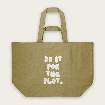 Do It For The Plot | Tote Bag in Faded Olive (18491_Do-It-For-The-Plot_STAU117_Faded-Olive_Tote-Bag_Mockup.png)