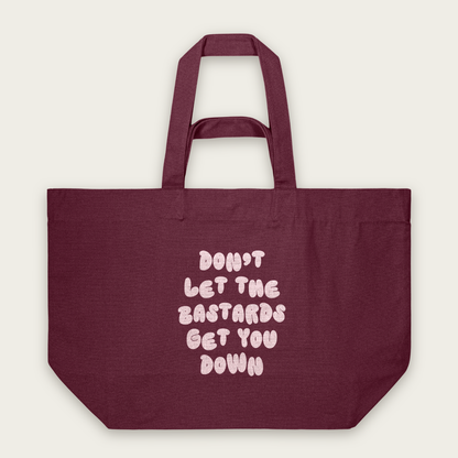 Don't Let The Batards Get You Down | Tote Bag in Burgundy (18505_Don't-Let-The-Bastards-Get-You-Down_STAU117_Burgundy_Tote-Bag_Mockup.png)
