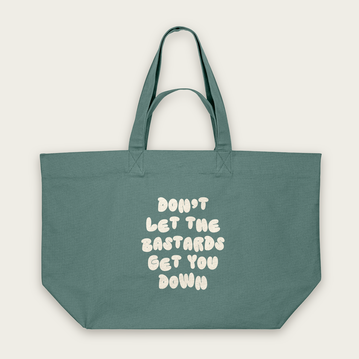Don't Let The Batards Get You Down | Tote Bag in Green Bay (18501_Don't-Let-The-Bastards-Get-You-Down_STAU117_Green-Bay_Tote-Bag_Mockup.png)