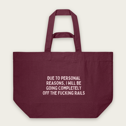 Due To Personal Reasons | Tote Bag in Burgundy (18523_Due-To-Personal-Reasons_STAU117_Burgundy_Tote-Bag_Mockup.png)