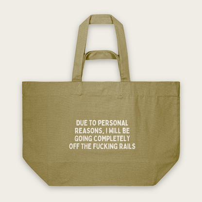 Due To Personal Reasons | Tote Bag in Faded Olive (18518_Due-To-Personal-Reasons_STAU117_Faded-Olive_Tote-Bag_Mockup.png)