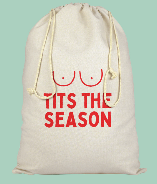 Tits the Season | Premium Cotton Christmas Sack