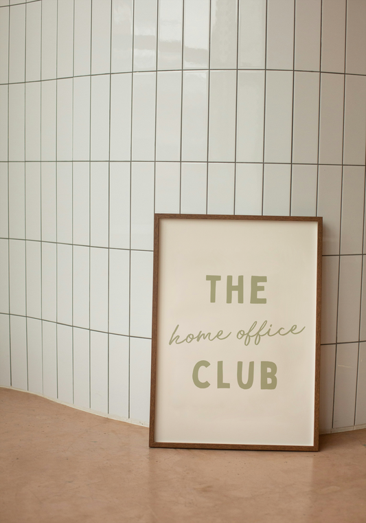 The Home Office Club | Sage and Cream | Art Print