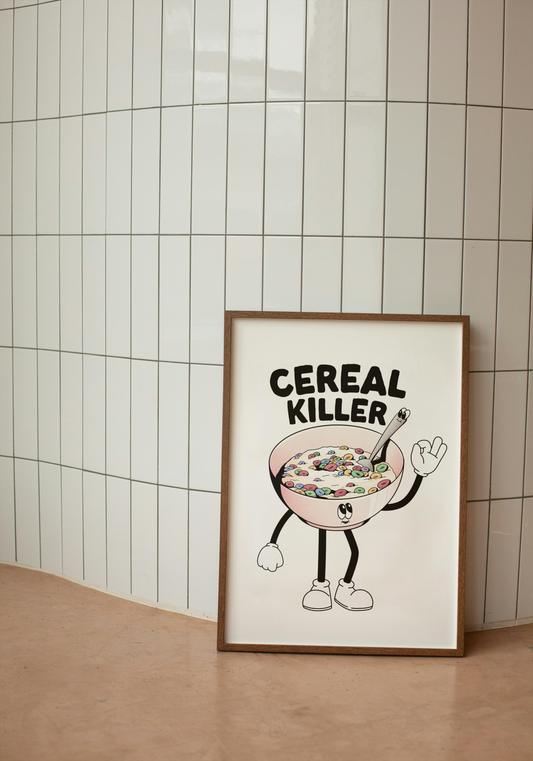 Cereal Killer | Black and White | Art Print