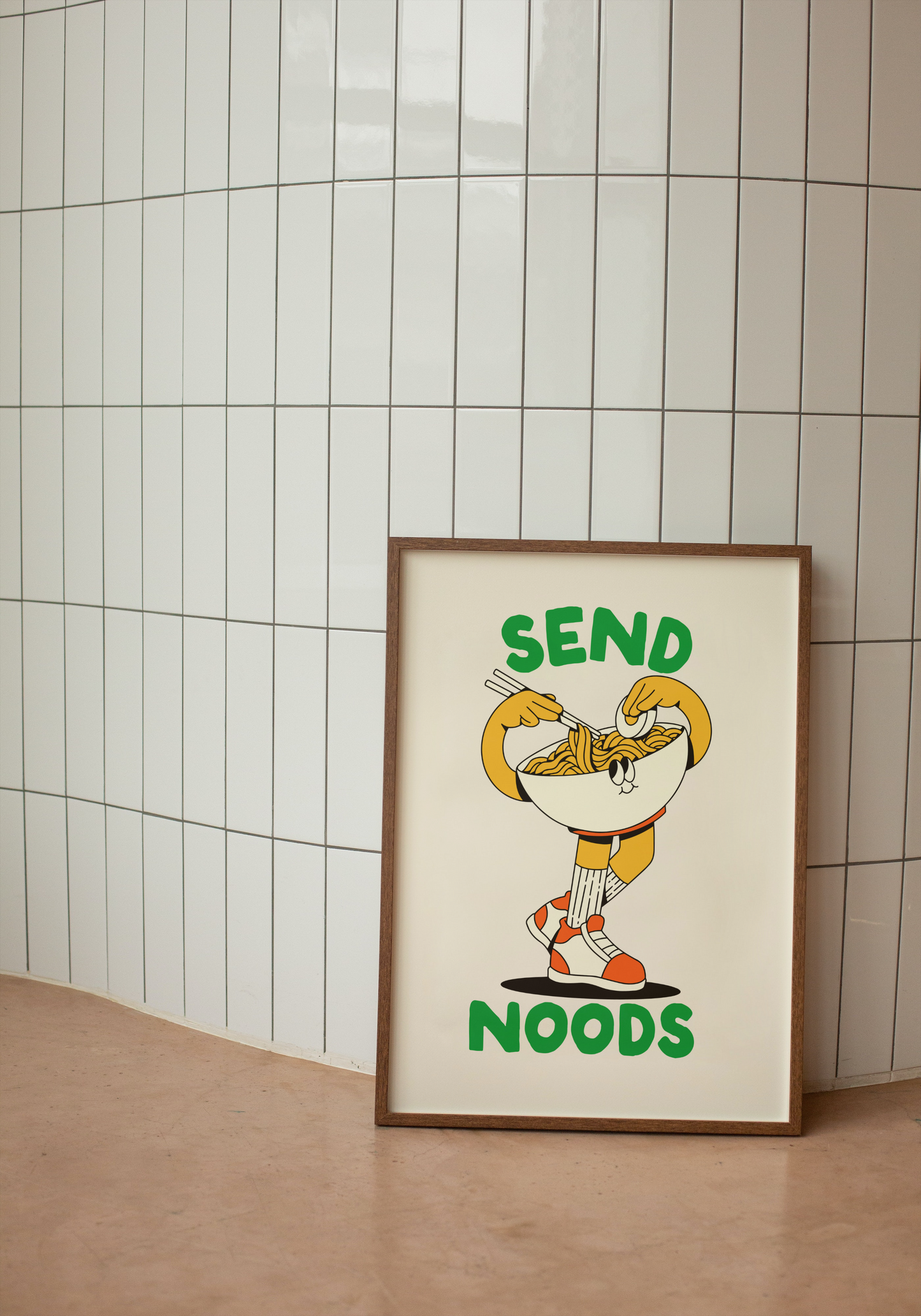 Digital Download | Send Noods | Retro | Green