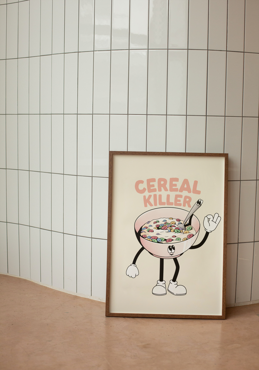 Cereal Killer | Peach and Cream | Art Print