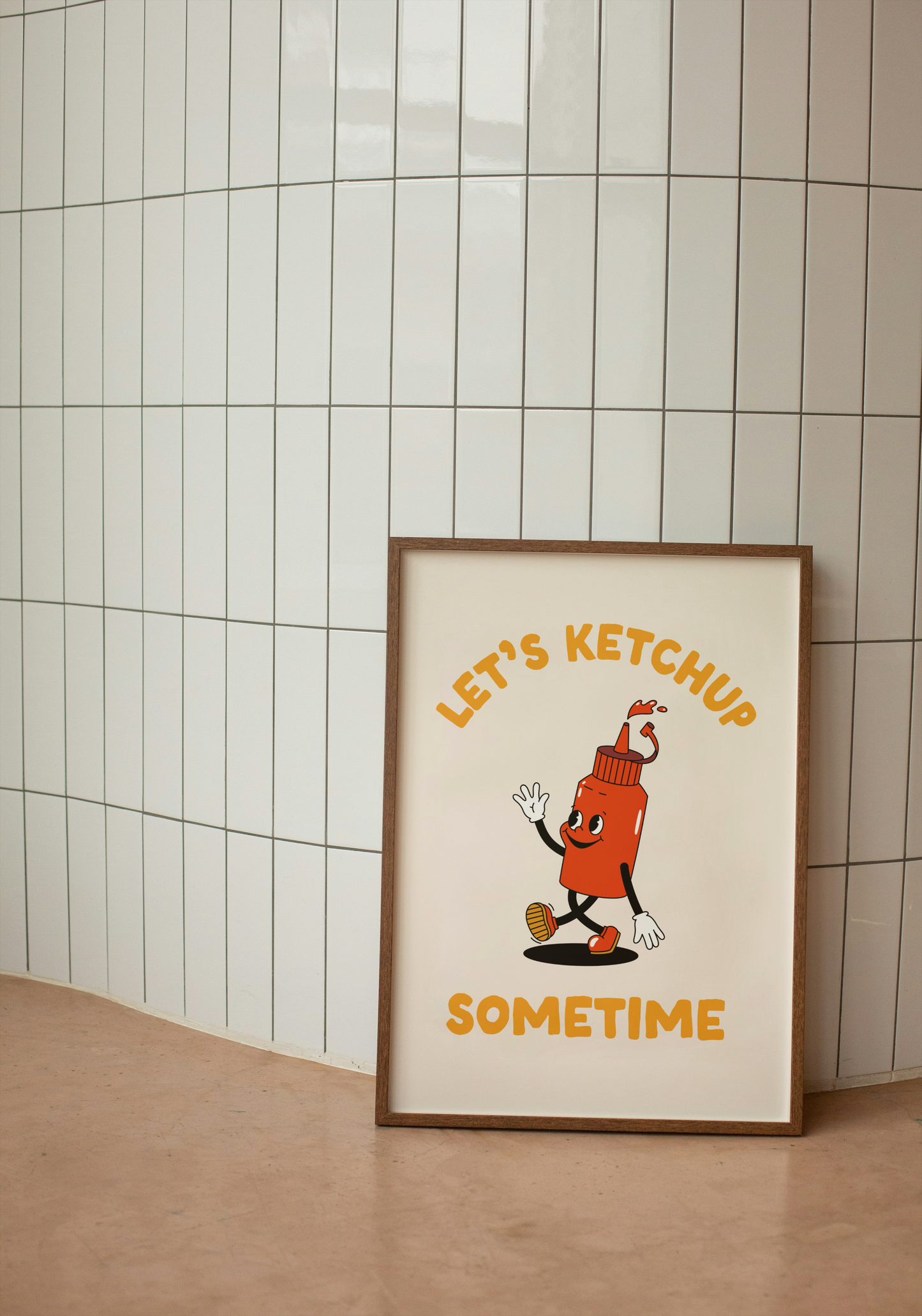 Let's Ketchup Sometime | Mustard and Cream | Art Print