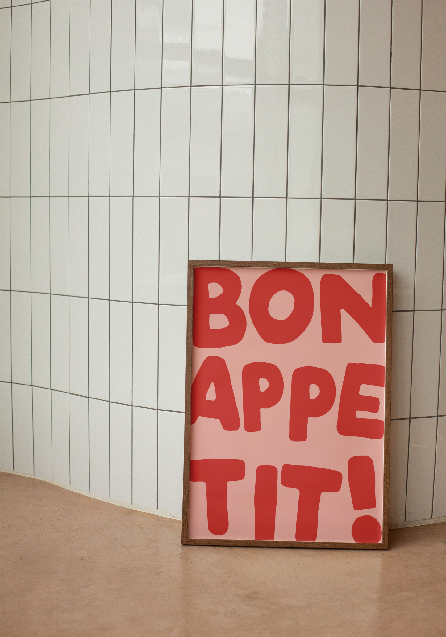 Bon Appetit! | Red and Pink | Art Print