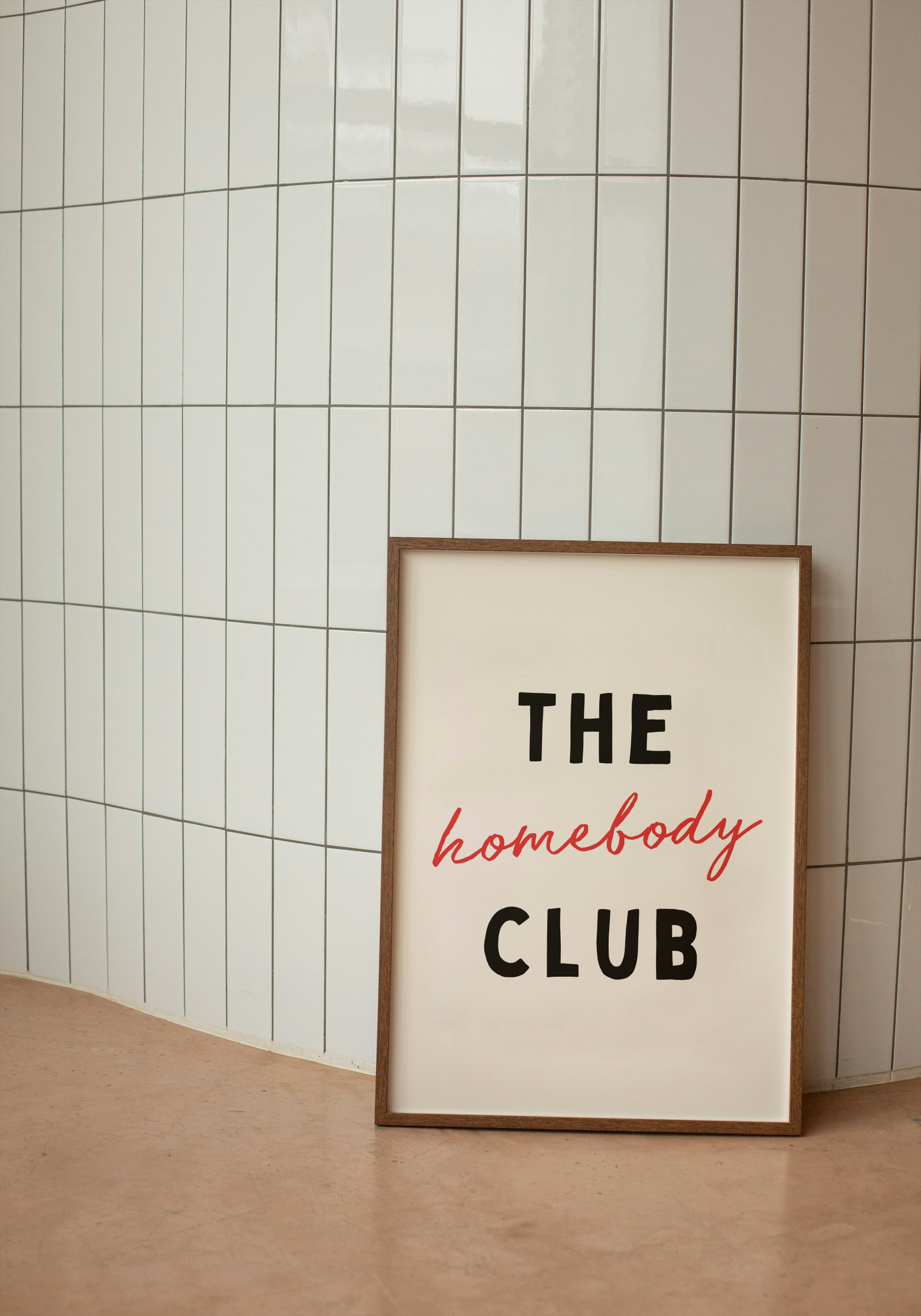 The Homebody Club | Black and Red | Art Print