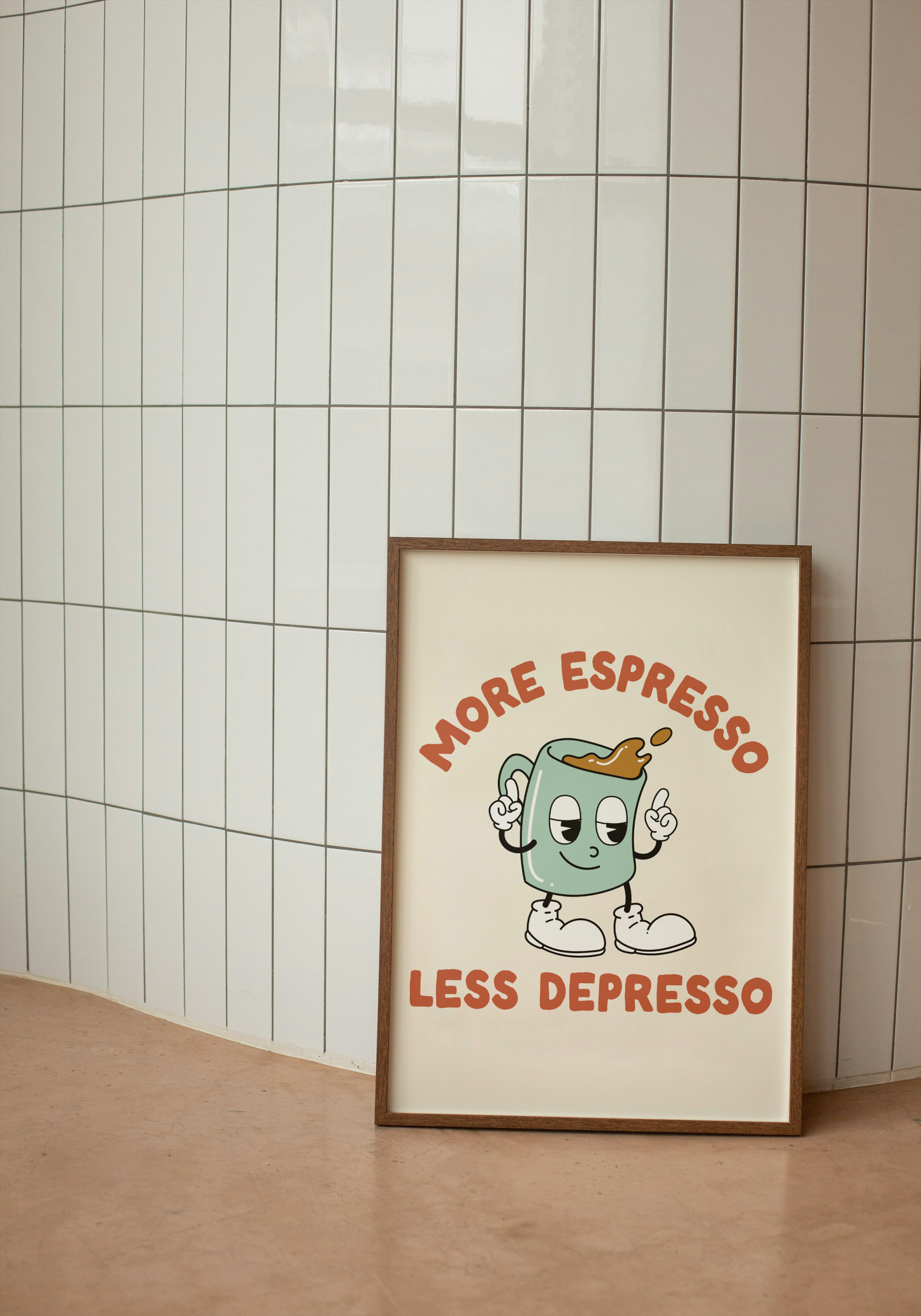 More Espresso Less Depresso | Peppermint | Art Print