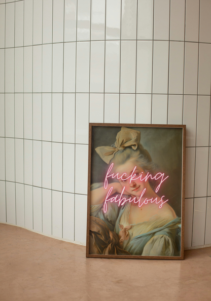 Fucking Fabulous | Modern Renaissance | Pink | Art Print