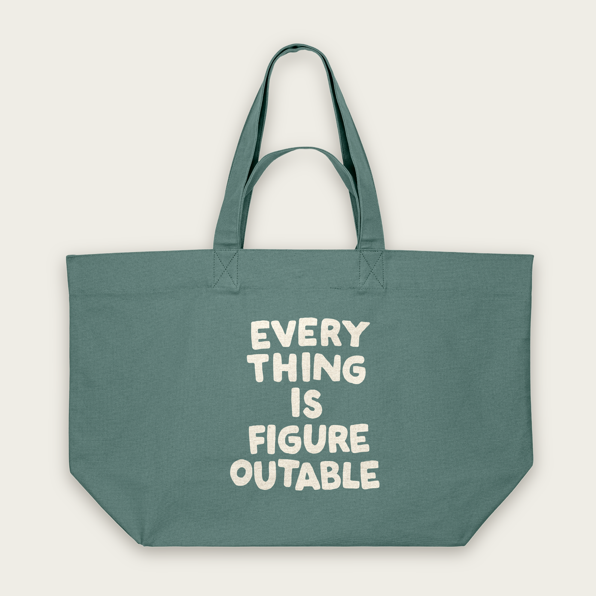 Everything Is Figureoutable | Tote Bag in Green Bay (18528_Everything-Is-Figureoutable_STAU117_Green-Bay_Tote-Bag_Mockup.png)
