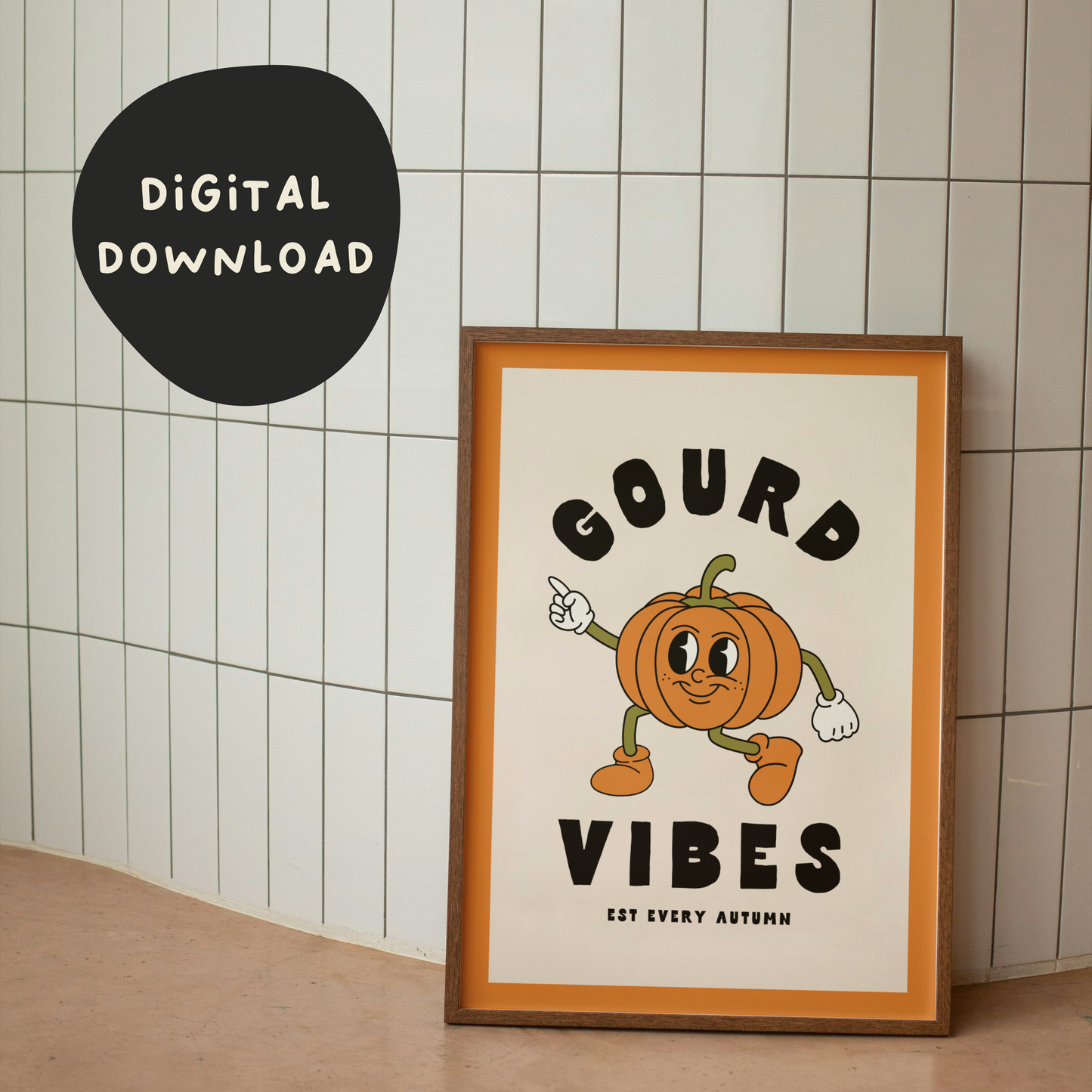 Digital Download | Gourd Vibes | Ginger, Black and Cream