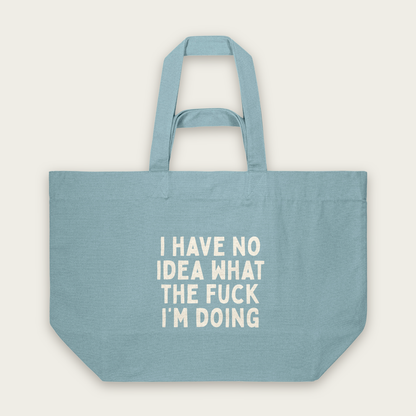 I HAve No Idea What The Fuck I'm Doing | Tote Bag in Pebble Blue (18585_I-Have-No-Idea_STAU117_Pebble-Blue_Tote-Bag_Mockup.png)