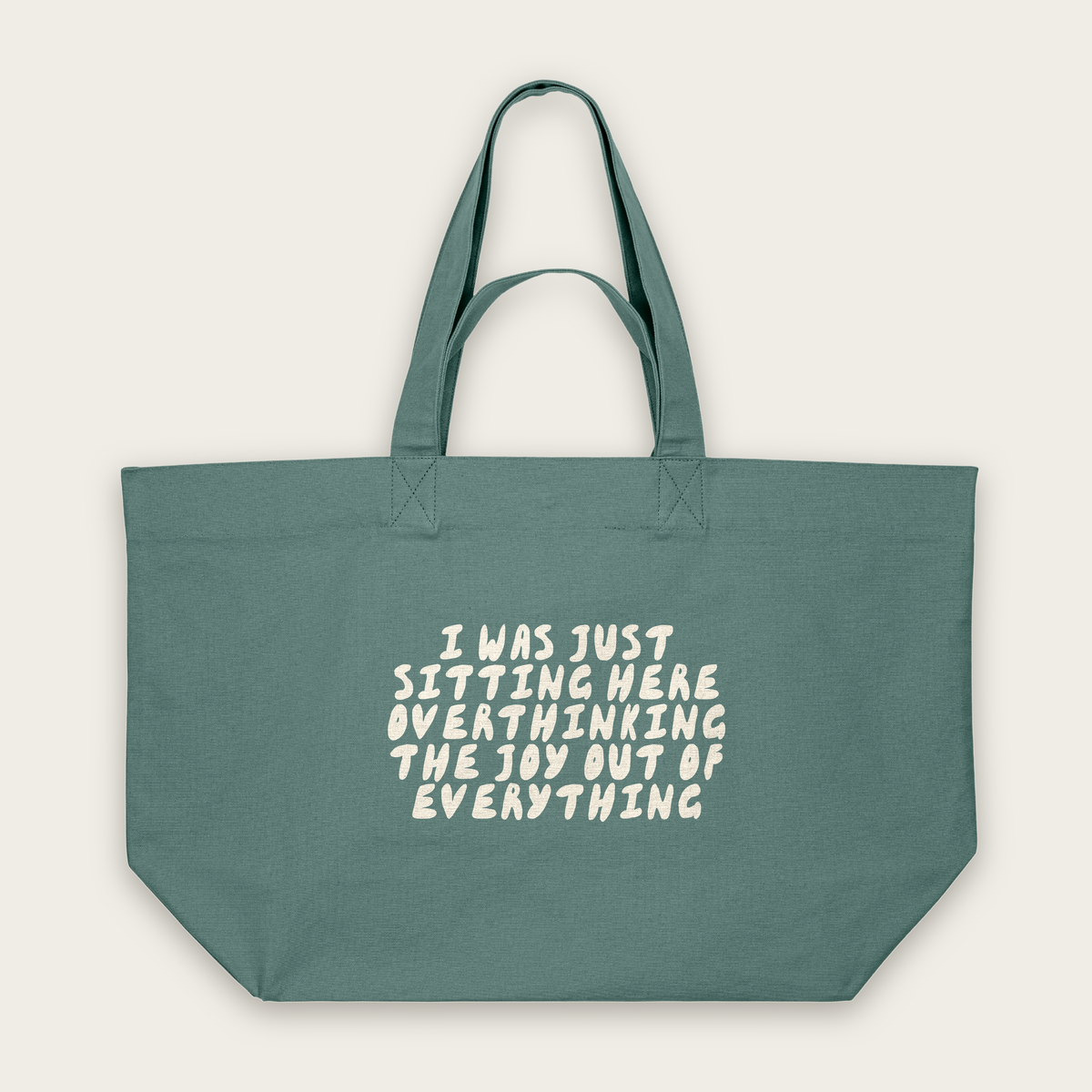 I Was Just Sitting Here Overthinking | Tote Bag in Green Bay (18600_I-Was-Just-Sitting-Here_STAU117_Green-Bay_Tote-Bag_Mockup.png)