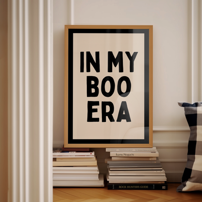 In My Boo Era | Black and Cream | Art Print