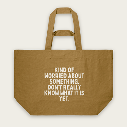 Kind Of Worried About Something | Tote Bag in Bronze (18633_Kind-Of-Worried-About-Something_STAU117_Bronze_Tote-Bag_Mockup.png)