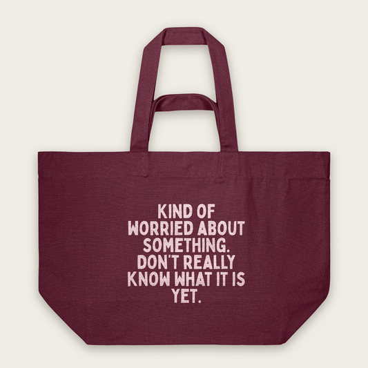Kind Of Worried About Something | Tote Bag in Burgundy (18640_Kind-Of-Worried-About-Something_STAU117_Burgundy_Tote-Bag_Mockup.png)