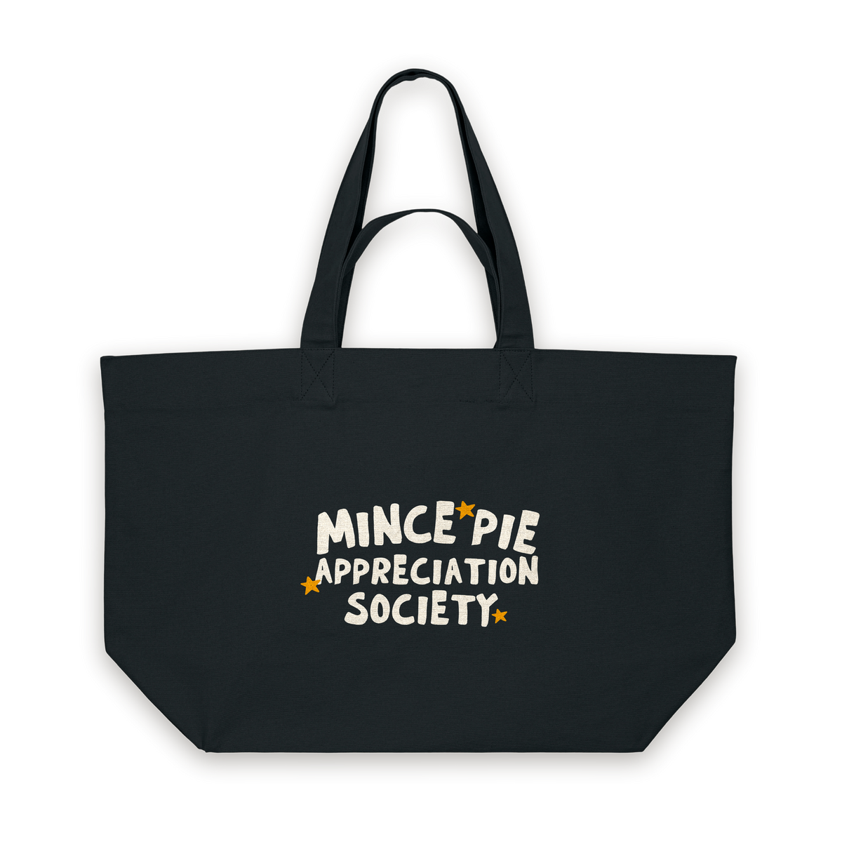 Mince Pie Appreciation Society | Tote Bag in Black (18389_Mince-Pie-Appreciation-Society_STAU117_Black_Tote-Bag_Mockup.png)